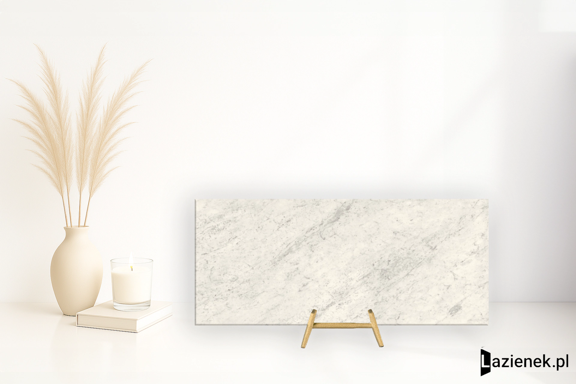 Cotto D'este Starlight Carrara White błyszcząca 120x278 cm gr. 4 mm - płytka rektyfikowana / EK6KS10
